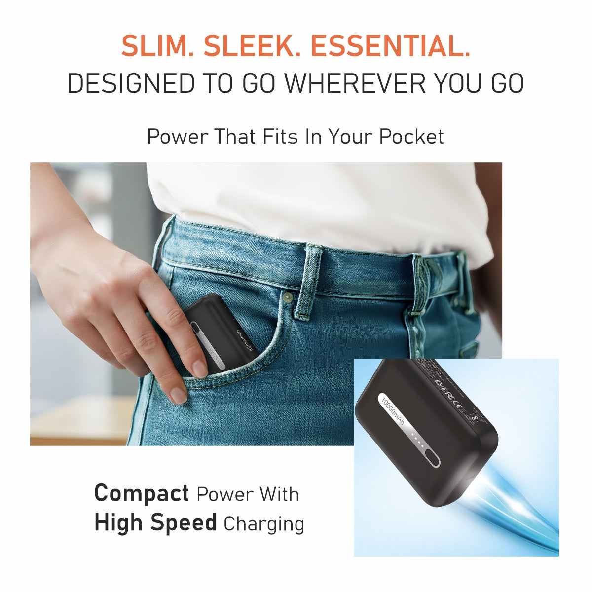 Zip 10- 10000mAh Fast Charging Power Bank