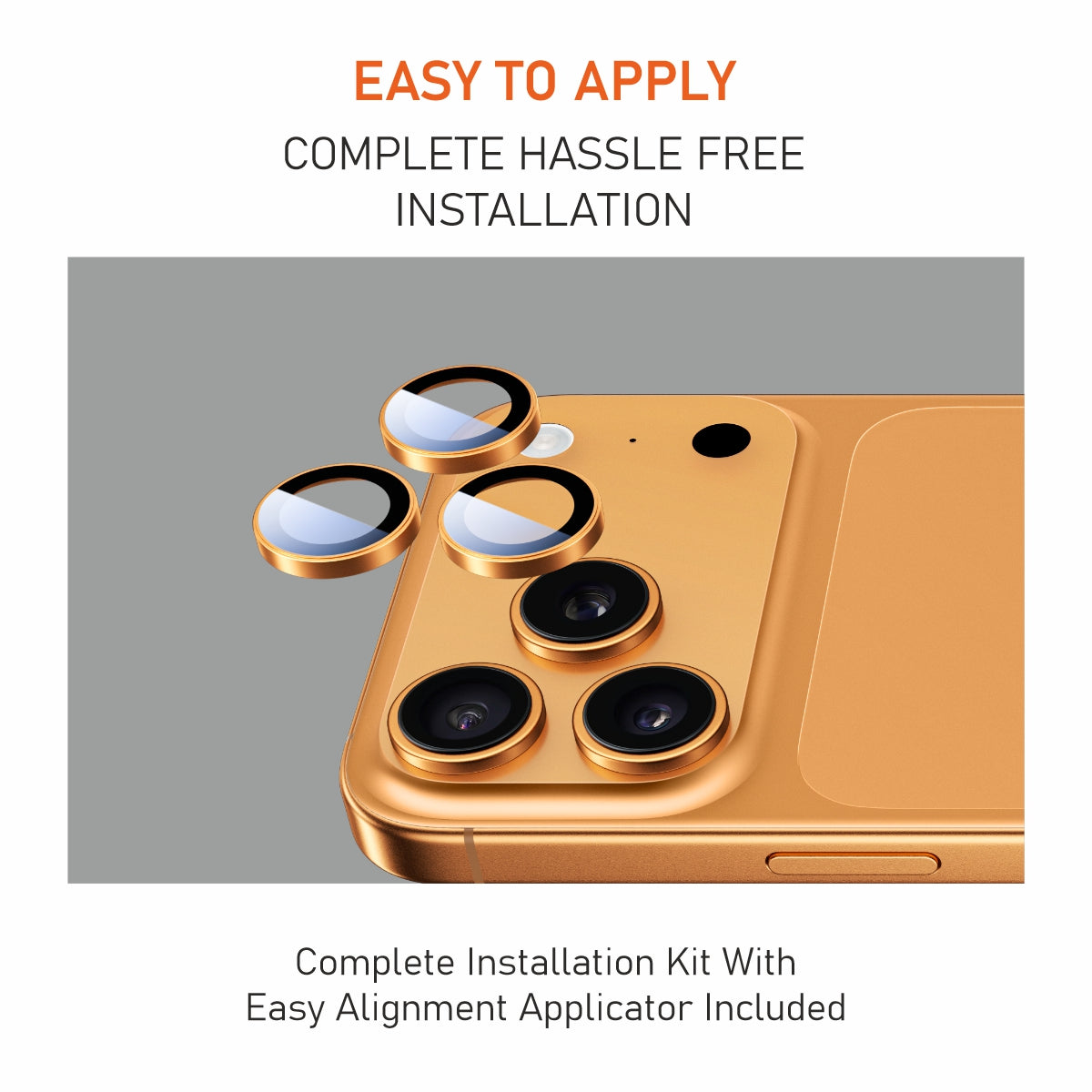 Muvtech iPhone 17 Pro & Pro Max Camera Lens Protector