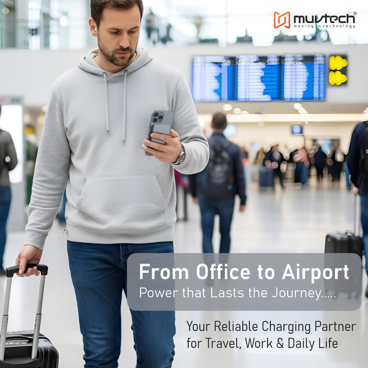 AEROSLIM 5000mAh Ultra-Slim, 15W Mag-Safe Compatible Power Bank