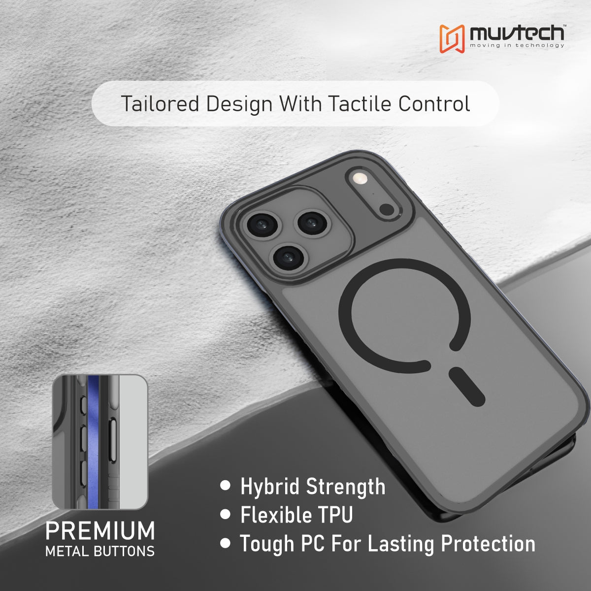 Defense Case for iPhone 17 Pro/Pro Max  Anti-shock Case with Airbags on all Corners For Ultimate Protection