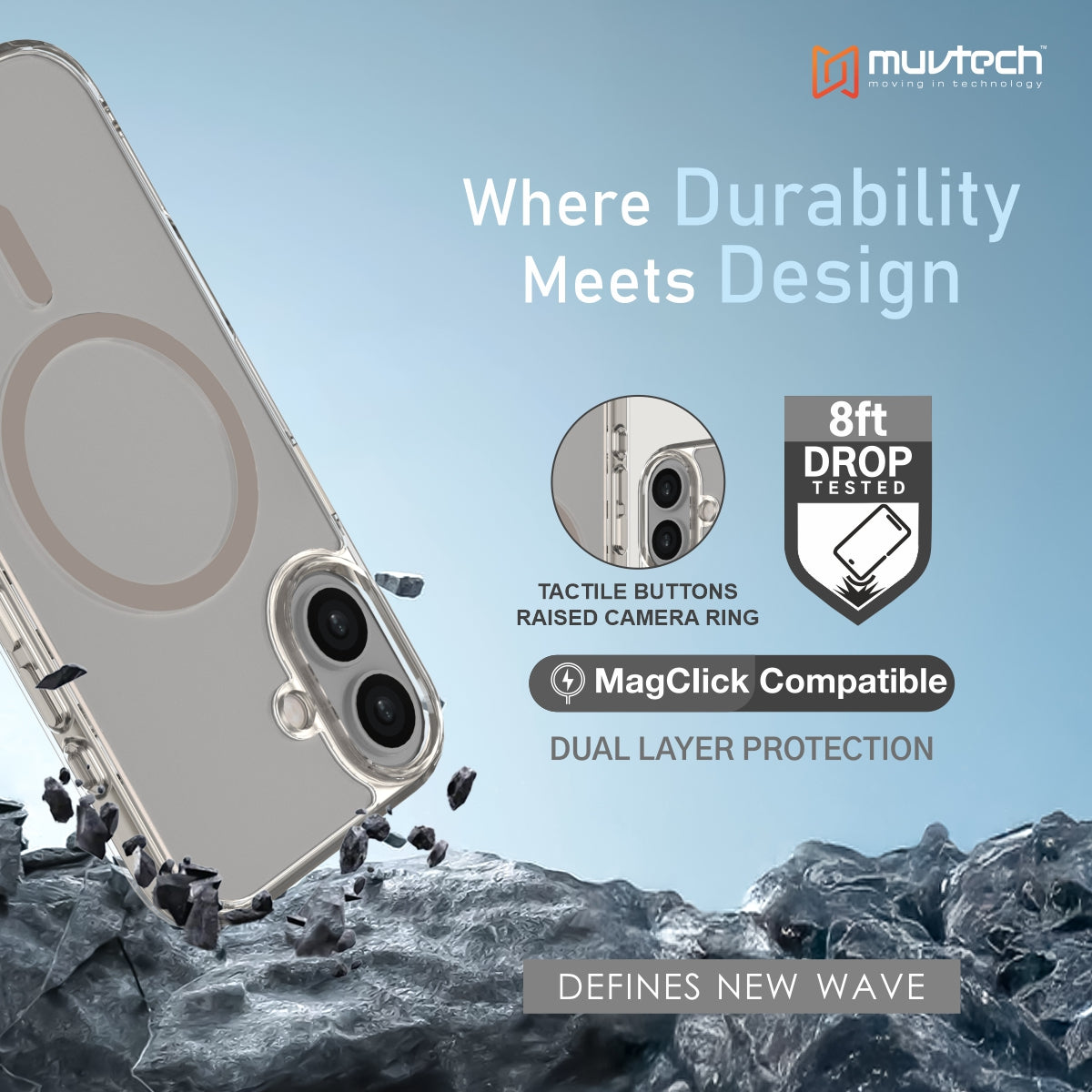 York Case for iPhone 17 Protective Case with Camera Protection Bump