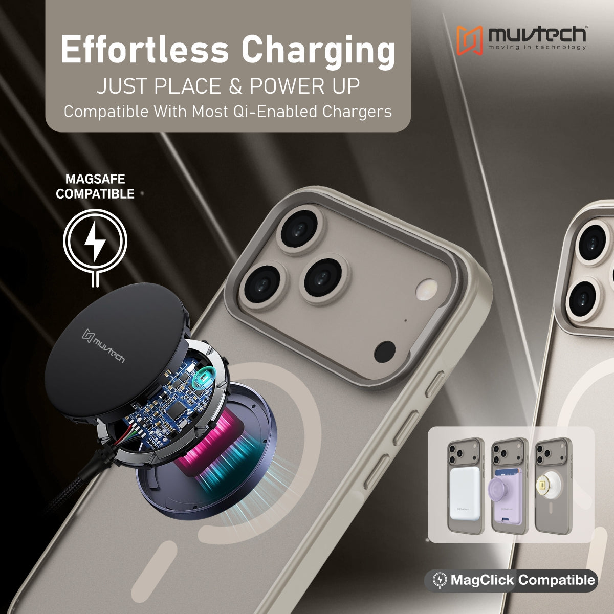 Reno Case for iPhone 17 Pro / Pro Max Protective Case with Metal Camera Protection Bump