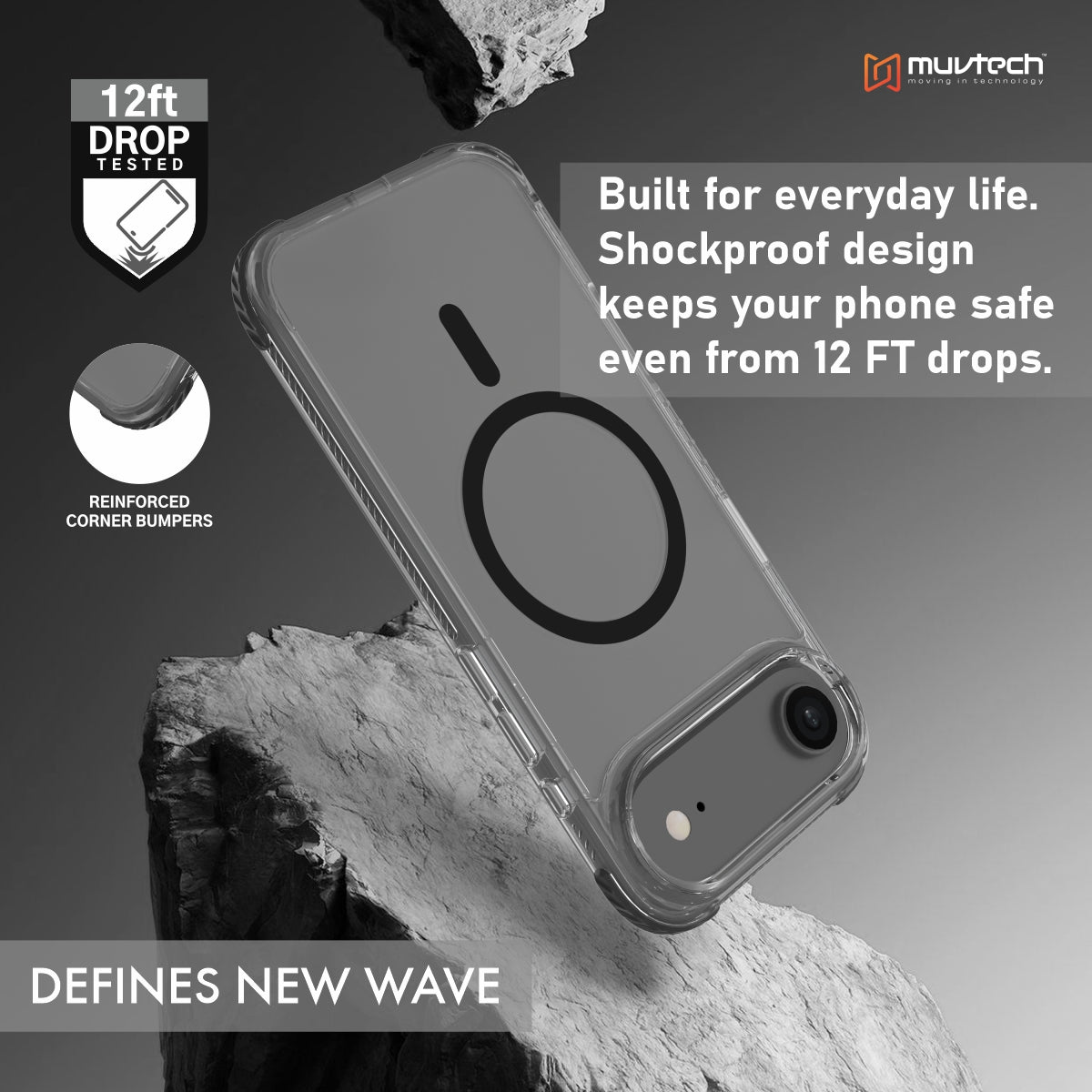 Sheild Case for iPhone 17 Air, Anti-shock Case With Raised Corners for Protection