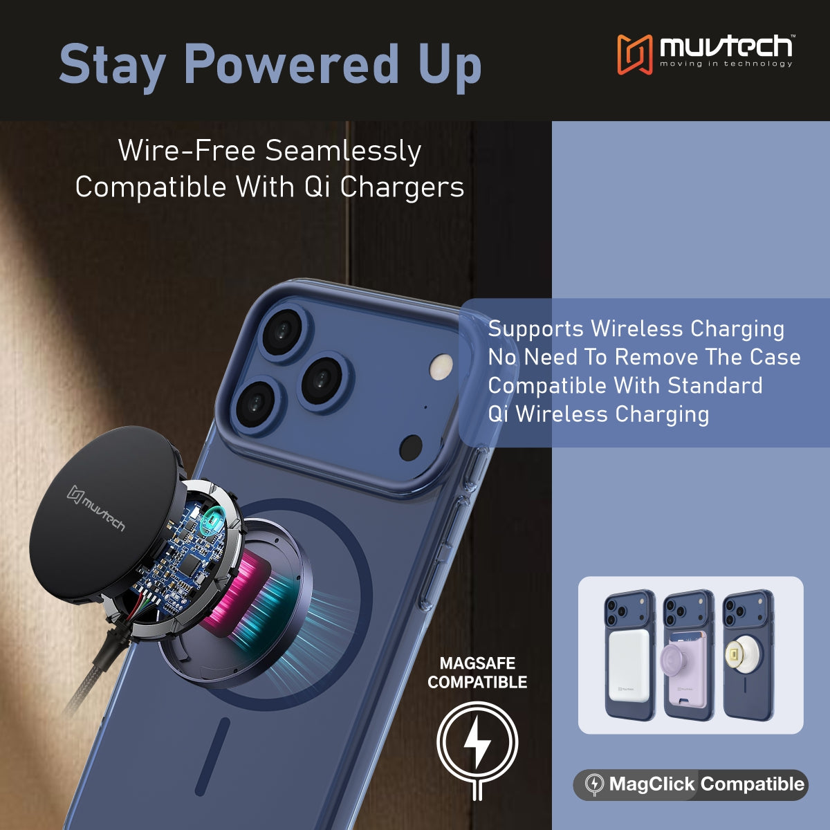 Crystal Halo Case for iPhone 17 Pro / Pro Max Slim Case with Camera Protection Bump, Anti-Yellow Case