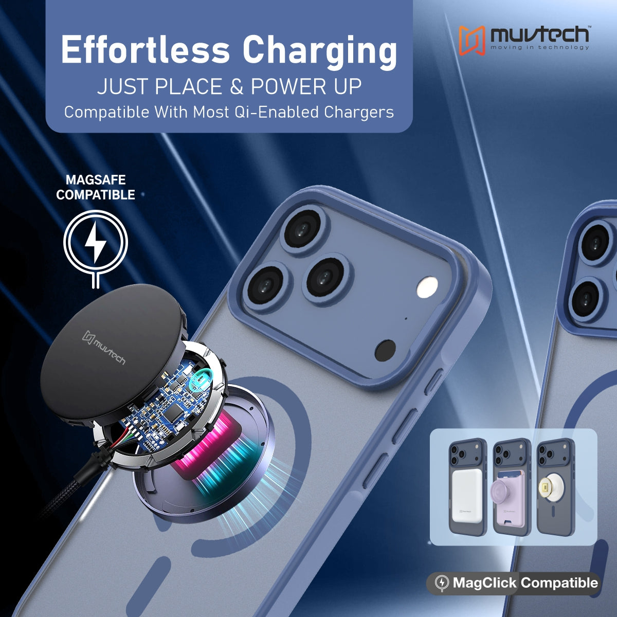 Reno Case for iPhone 17 Pro / Pro Max Protective Case with Metal Camera Protection Bump