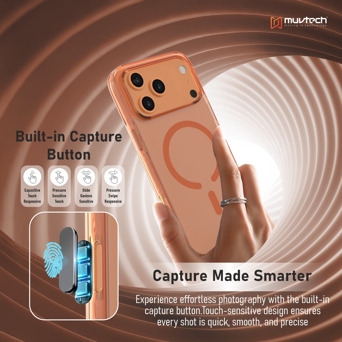 Plyo Case for iPhone 17 Pro/Pro Max Transparent With Coloured Sides Hybrid case, Anti-Yellow Case