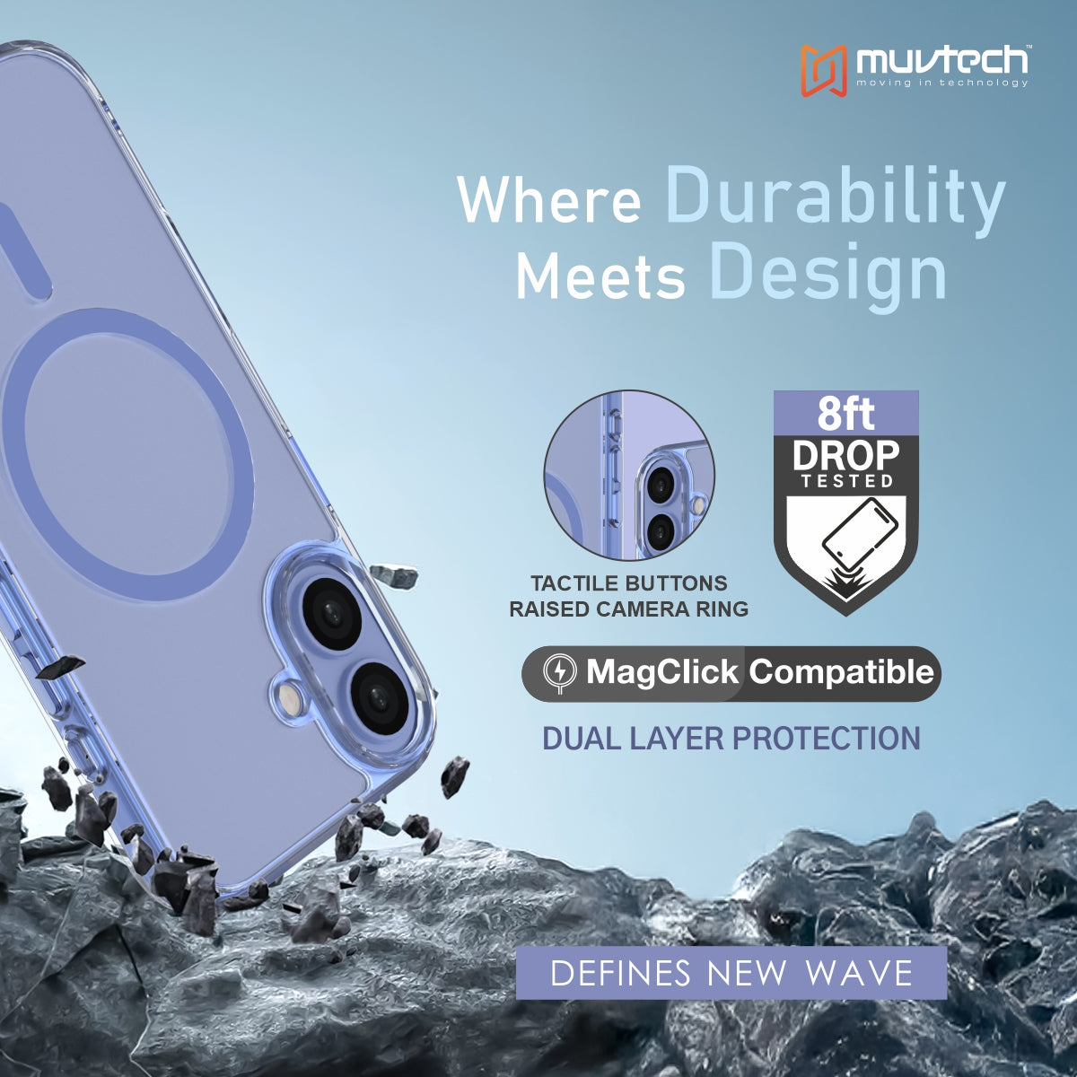 York Case for iPhone 17 Protective Case with Camera Protection Bump