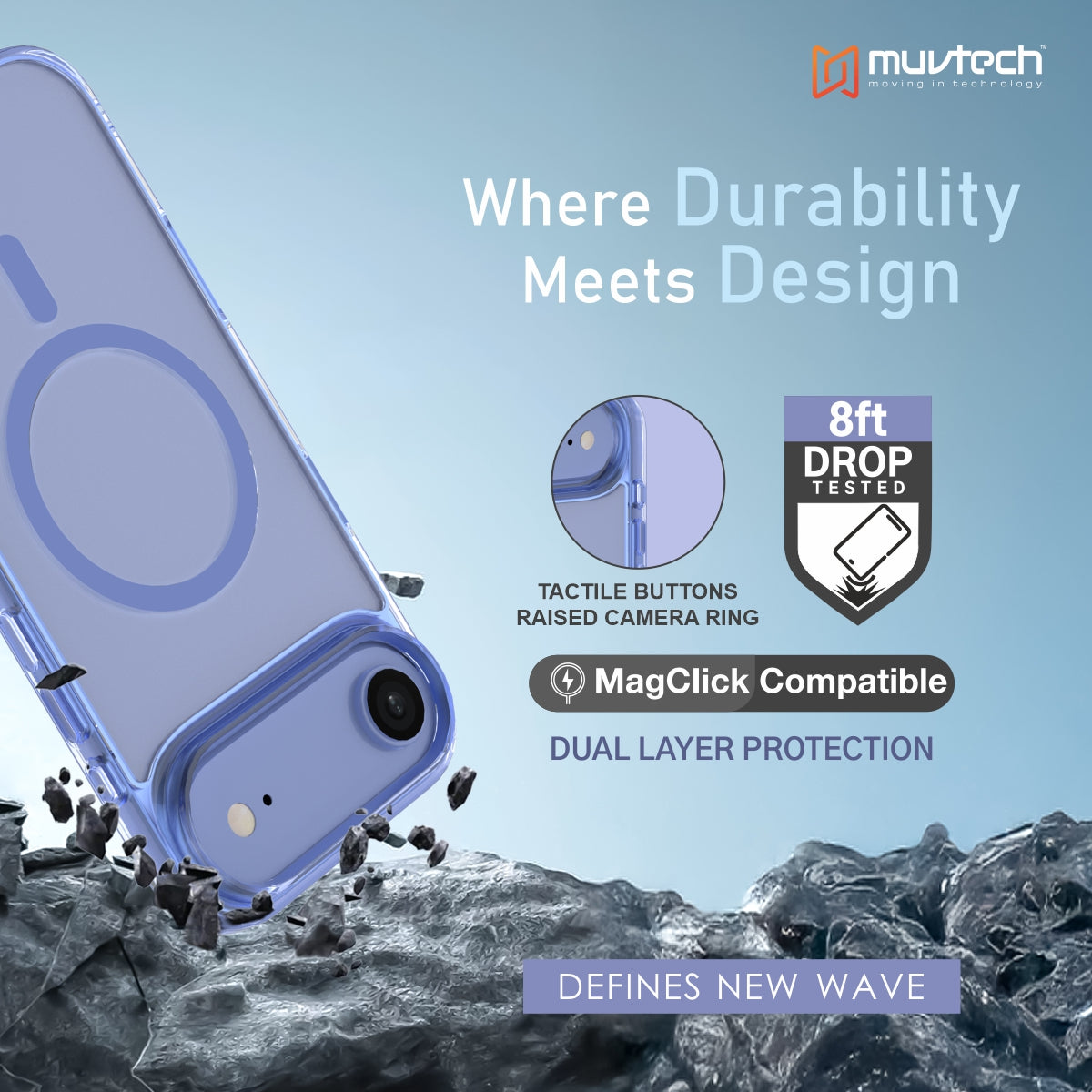 York Case for iPhone 17 Air Protective Case with Camera Protection Bump