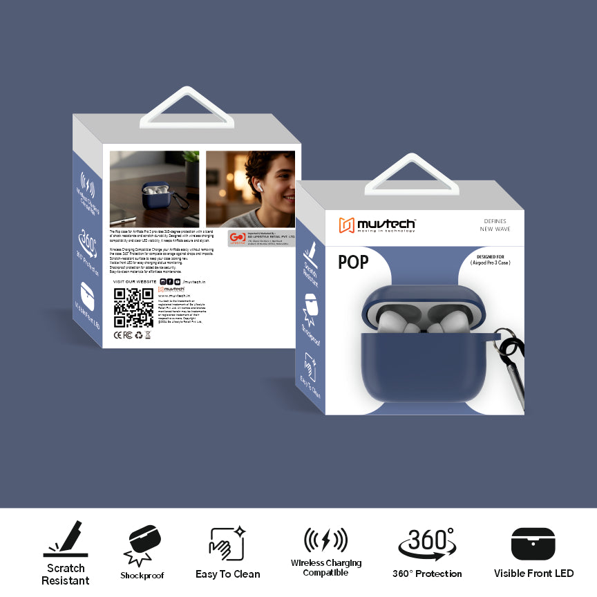 Pop Silicone Case for Airpods Pro 3.