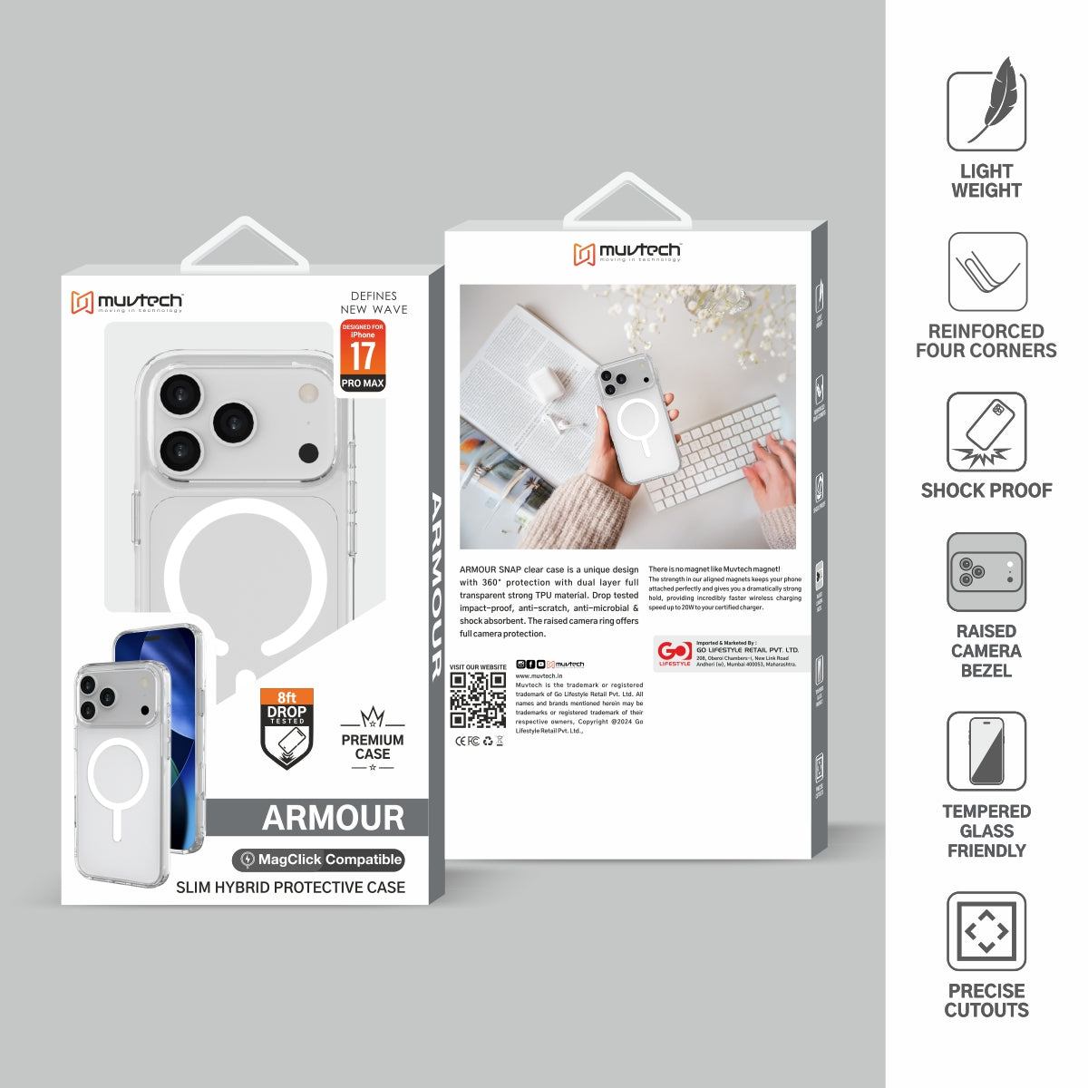 Armour Case for iPhone 17 Series Premium Transparent Case