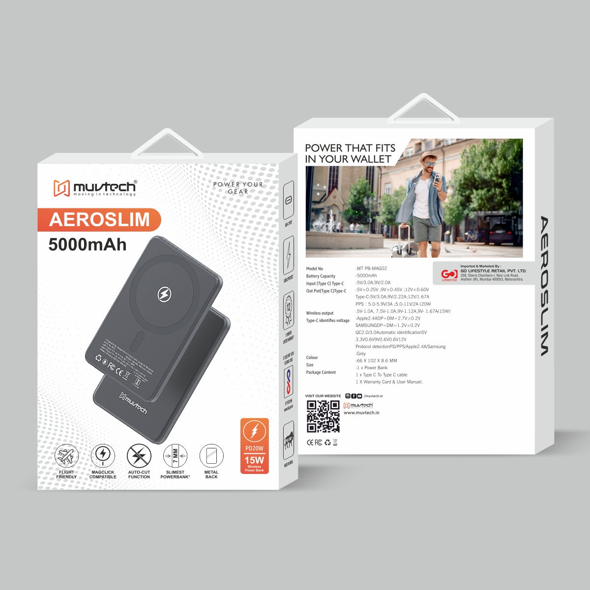 AEROSLIM 5000mAh Power Bank