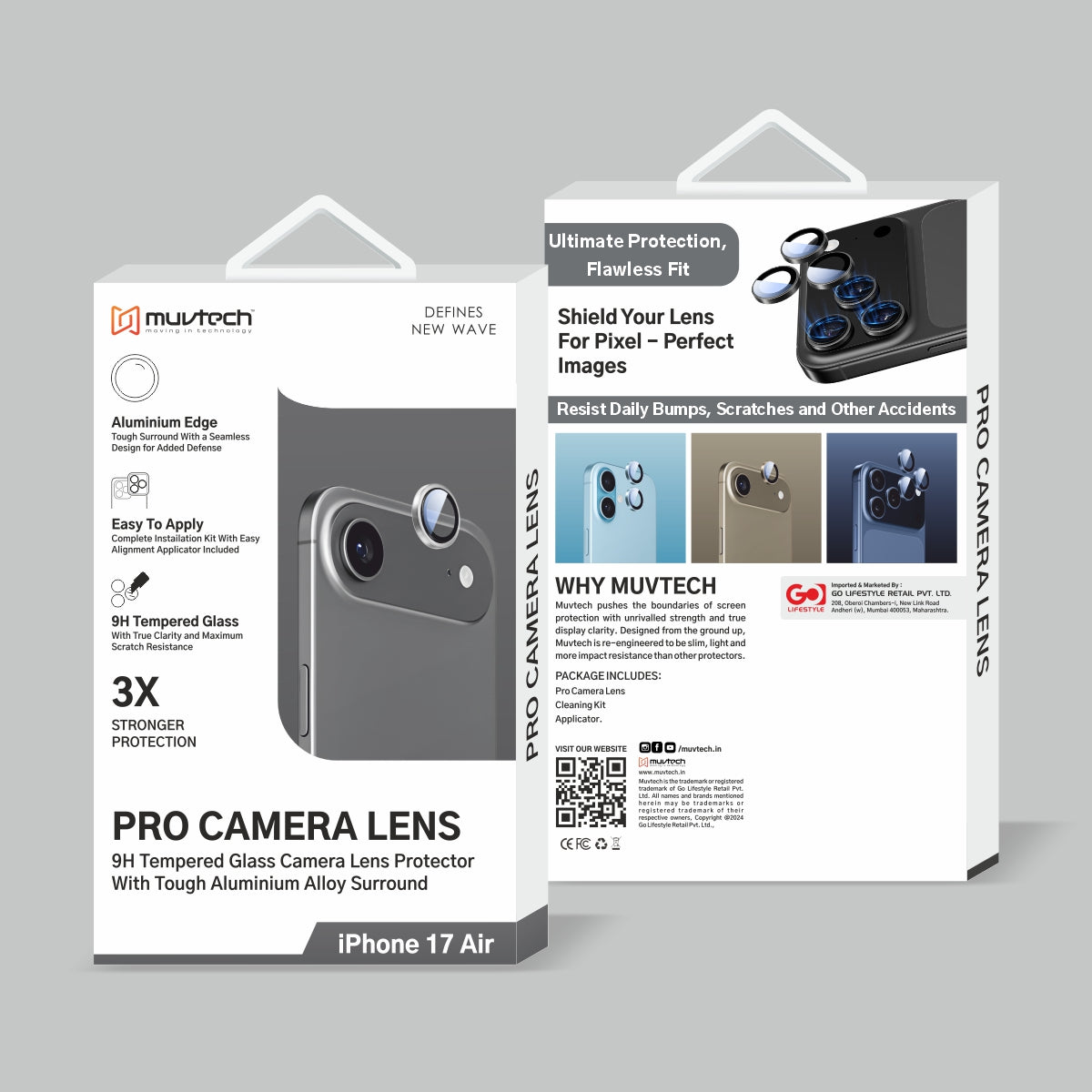 Muvtech iPhone 17 Air Camera Lens Protector