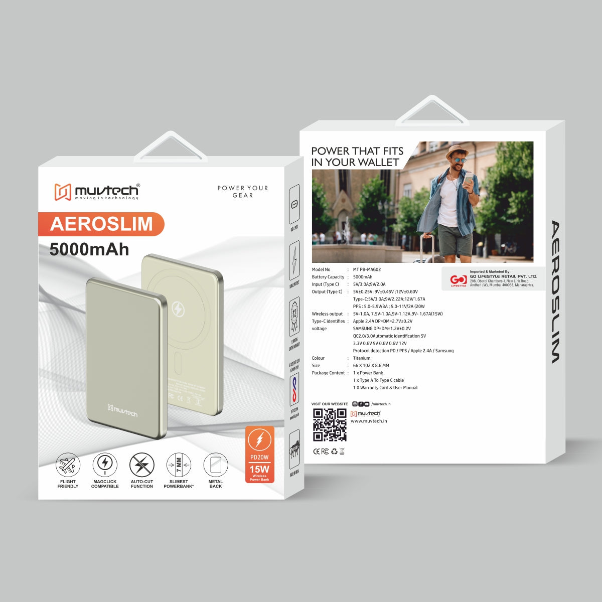 AEROSLIM 5000mAh Power Bank