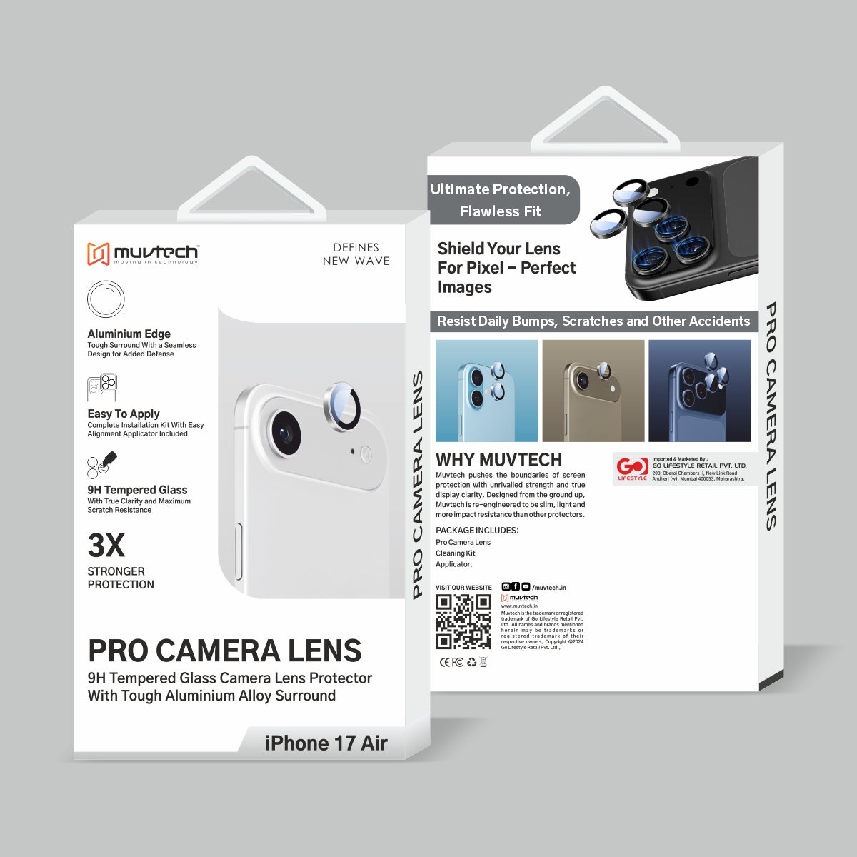 Muvtech iPhone 17 Air Camera Lens Protector