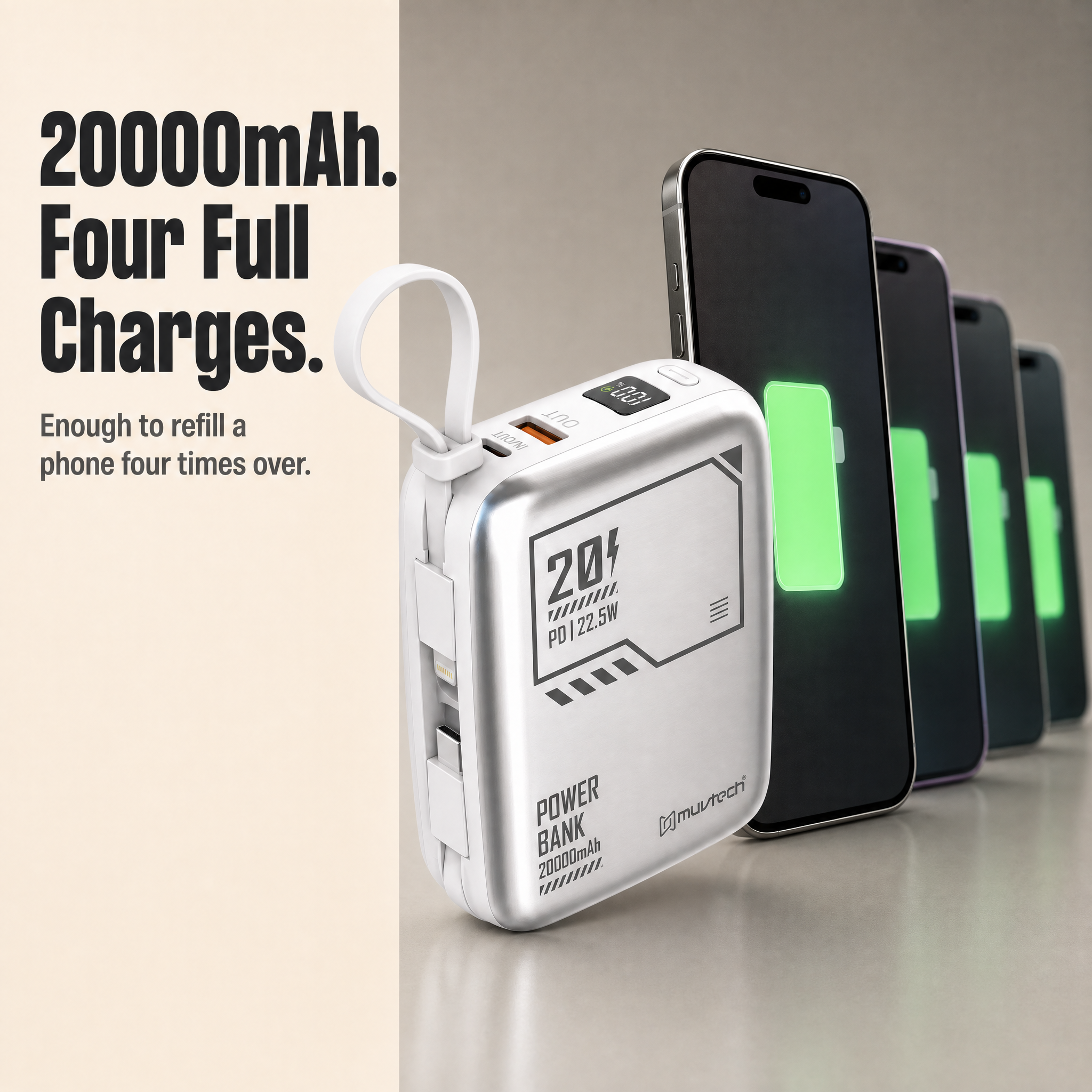 Tera X 20000mAh Power Bank