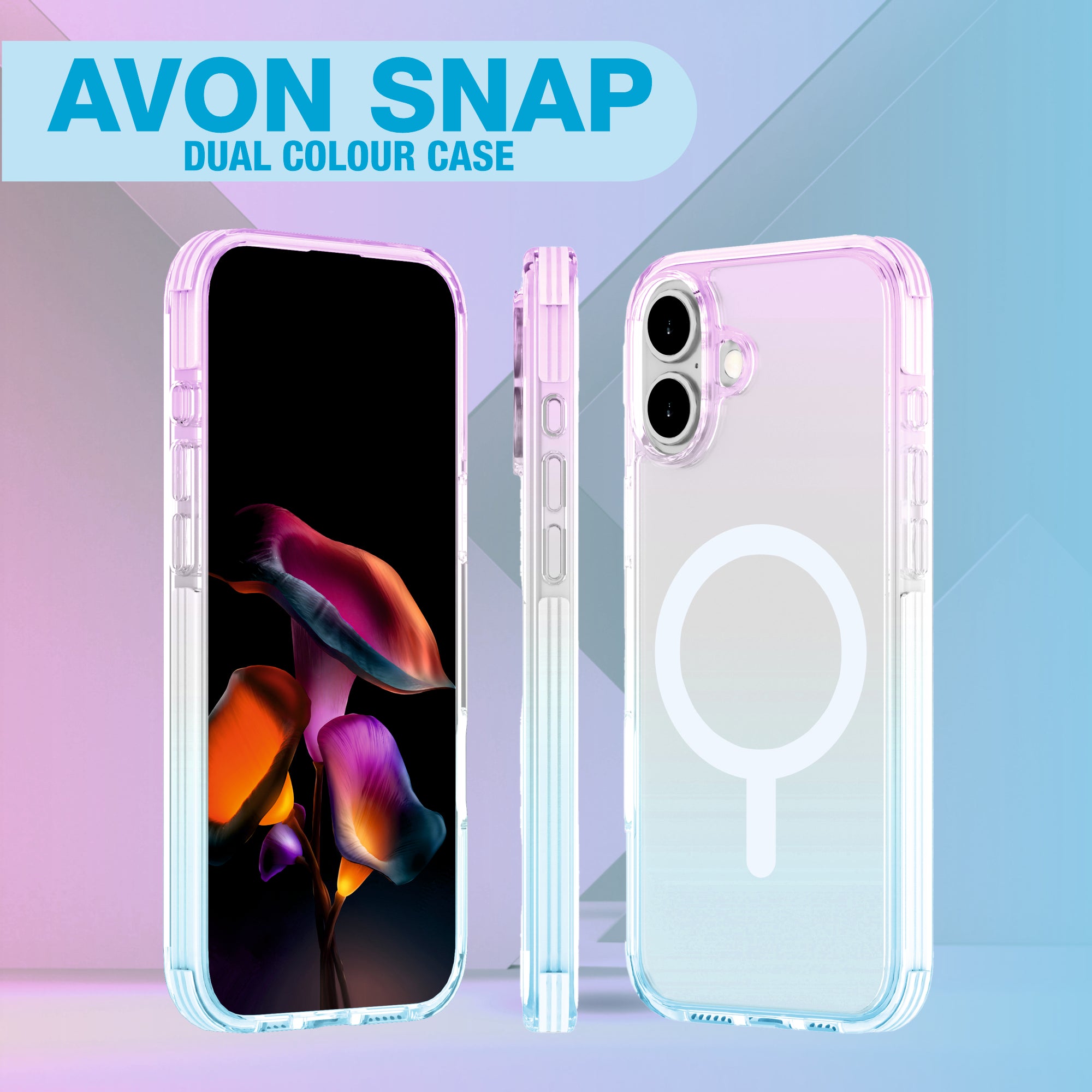 AVON SNAP Dual Colour Mag-Safe Compatible Case for iPhone 16 Series