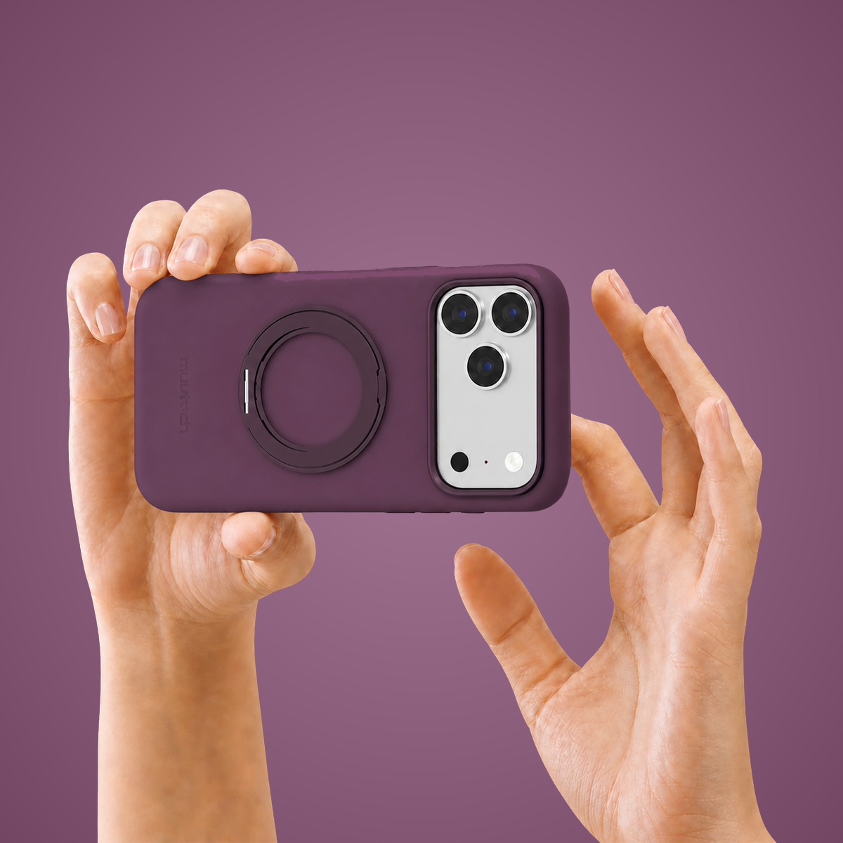 Muvtech Capri 360 Case for iPhone 18 Pro & 18 Pro Max in Burgundy #Color_Burgundy