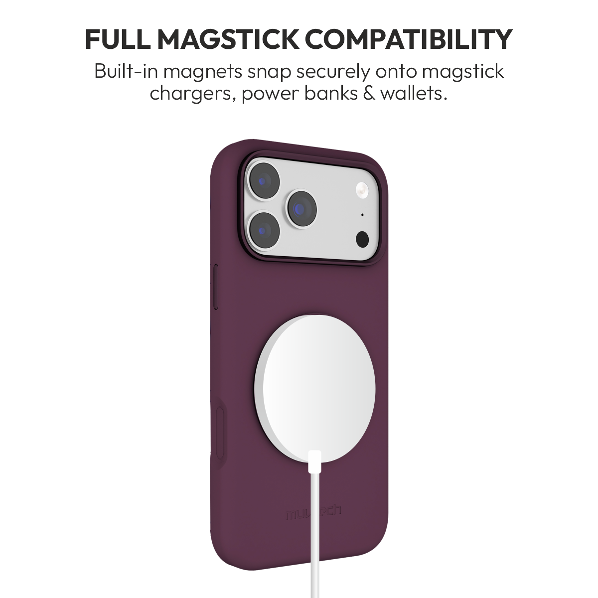 Muvtech Capri 360 Case for iPhone 18 Pro & 18 Pro Max in Burgundy #Color_Burgundy