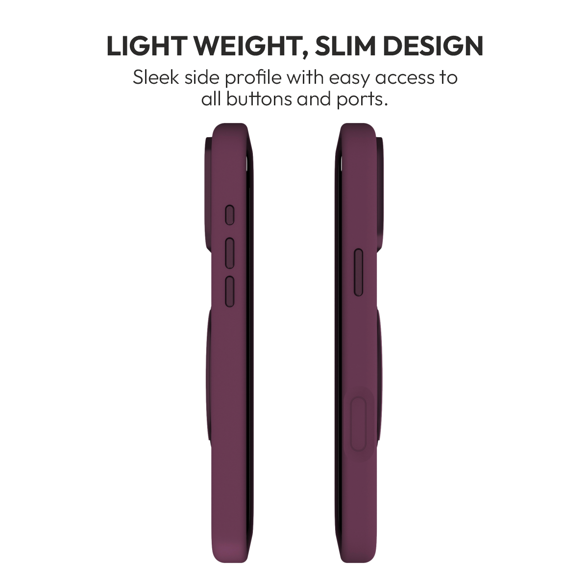 Muvtech Capri 360 Case for iPhone 18 Pro & 18 Pro Max in Burgundy #Color_Burgundy