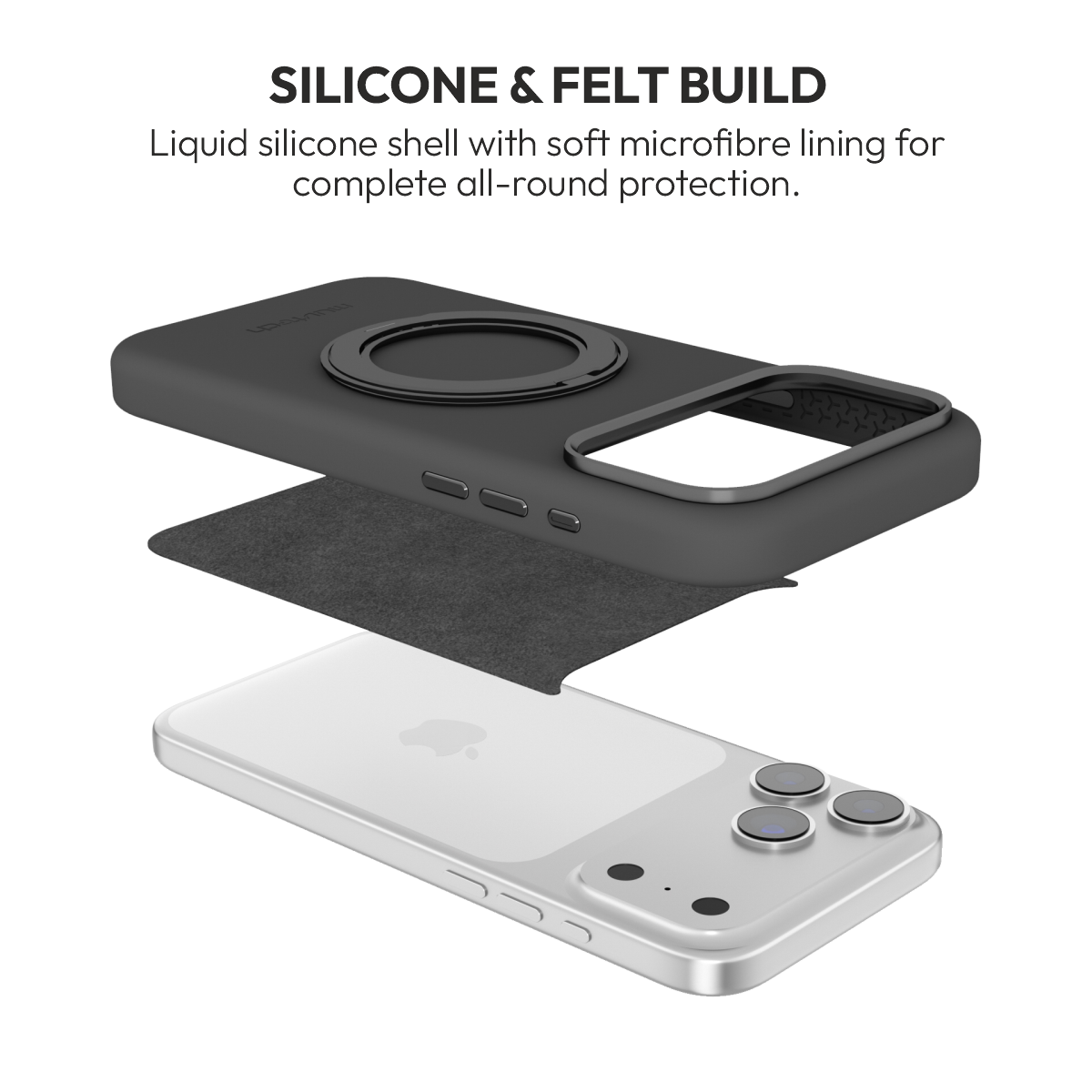 Muvtech Capri 360 Case for iPhone 18 Pro & 18 Pro Max in Black #Color_Black