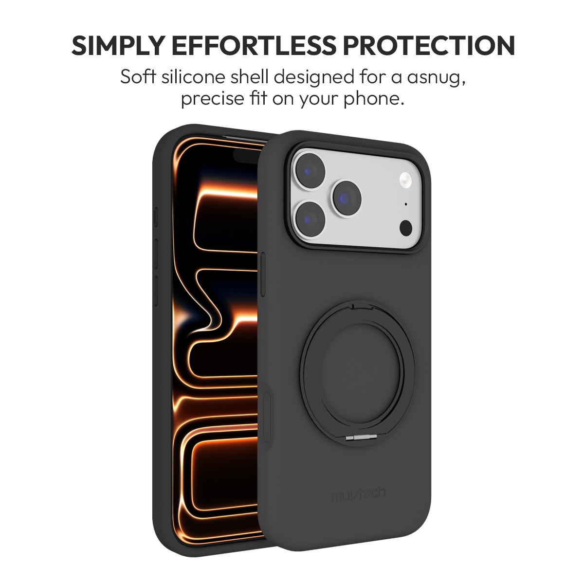 Muvtech Capri 360 Case for iPhone 18 Pro & 18 Pro Max in Black #Color_Black