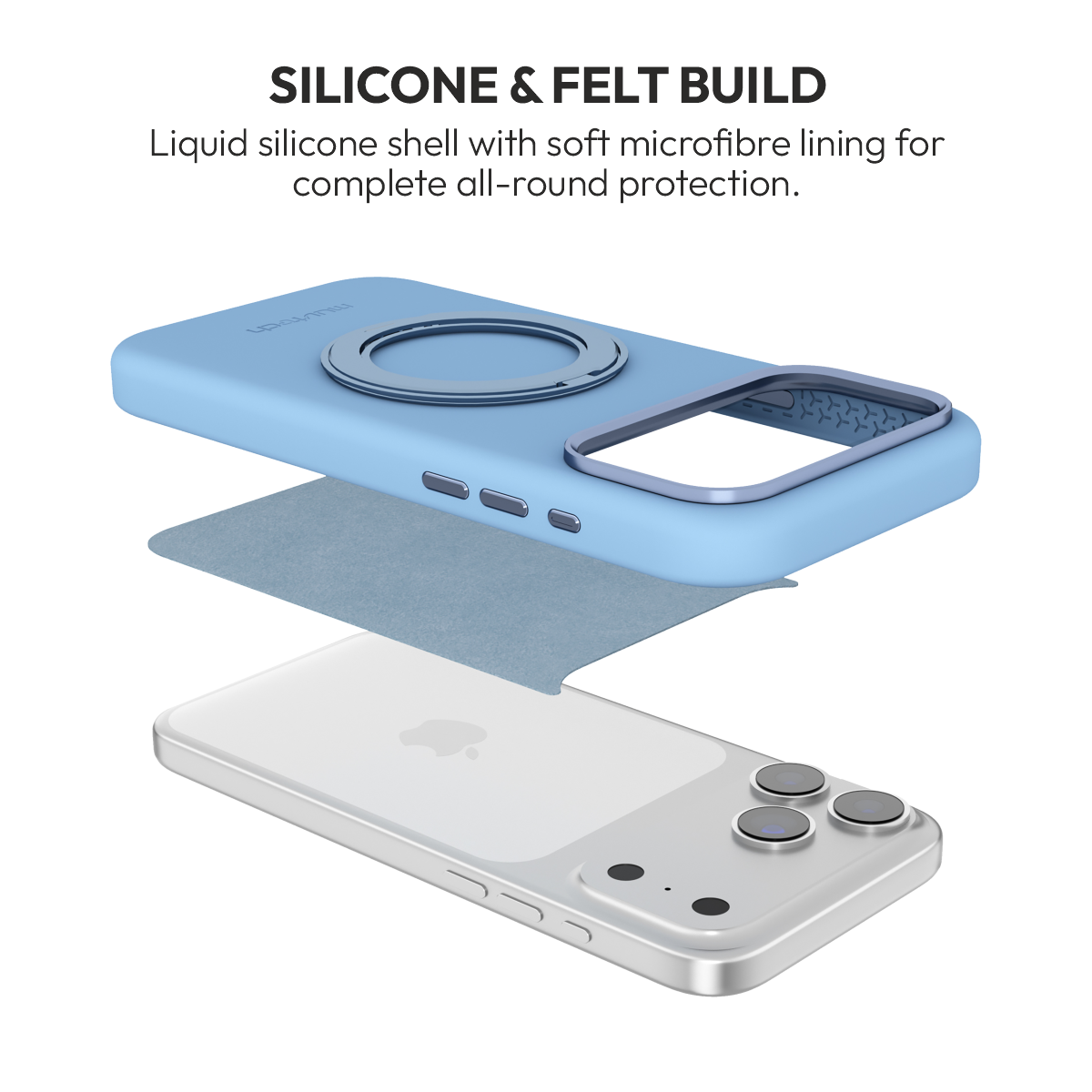 Muvtech Capri 360 Case for iPhone 18 Pro & 18 Pro Max in Glacier #Color_Glacier