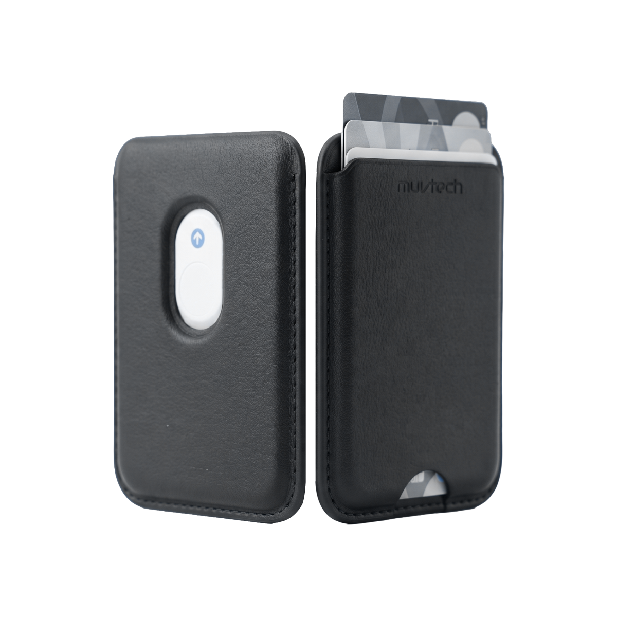 Muvtech Deck MagSafe Wallet in Black #Color_Black