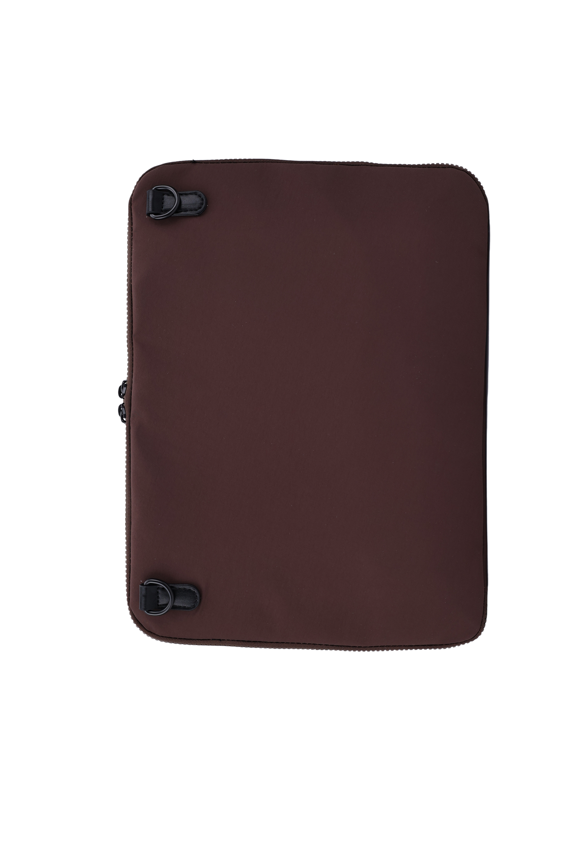 The Loft Laptop Sleeve in Chocolate, back panel #Color_Chocolate