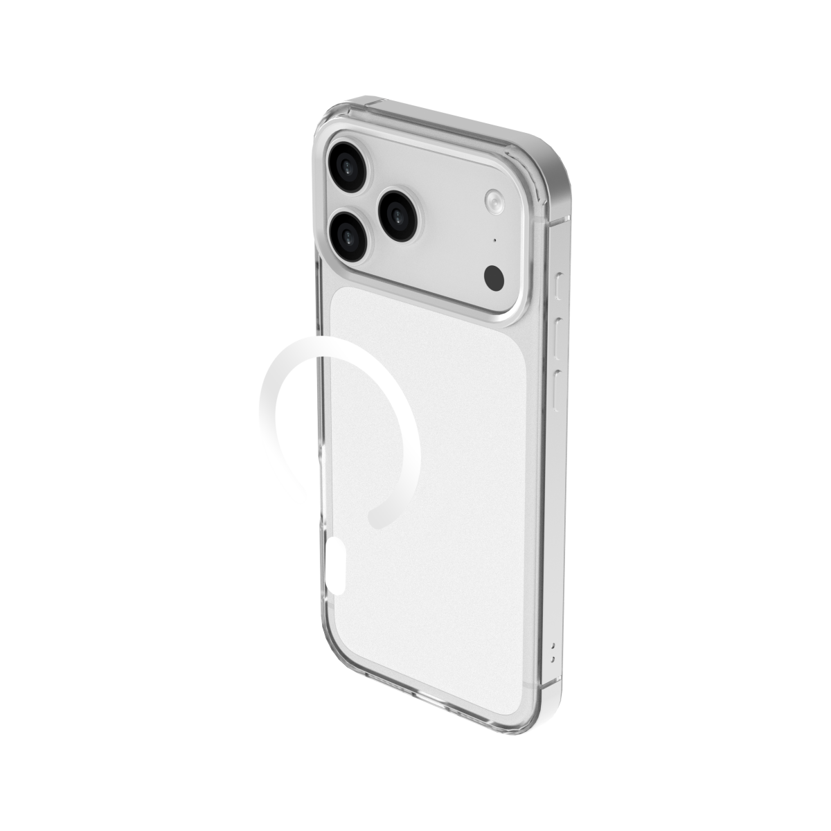 MIST case in Silver, clear body and anodised metal rim#Color_Silver