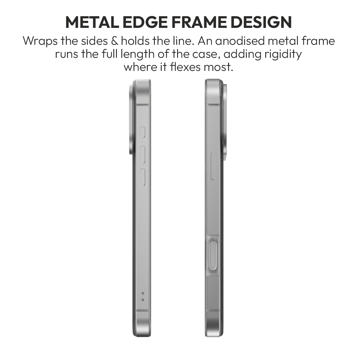 MIST case in Silver, MagSafe-compatible clear case#Color_Silver