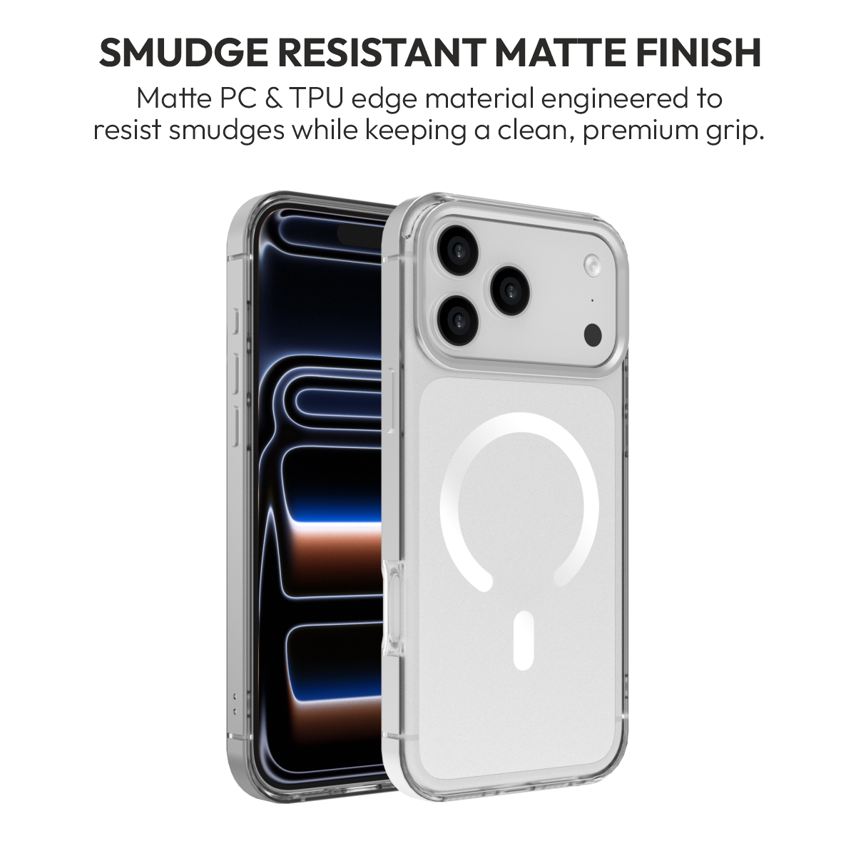 MIST case in Silver, smudge-resistant clear finish#Color_Silver
