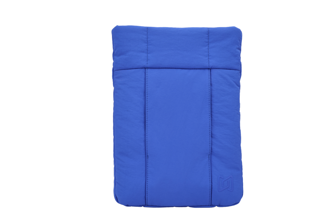 The Nest Laptop Sleeve in Blue with integrated hand strap #Color_Blue