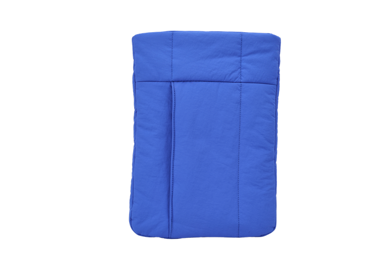 The Nest Laptop Sleeve in Blue, full face view #Color_Blue