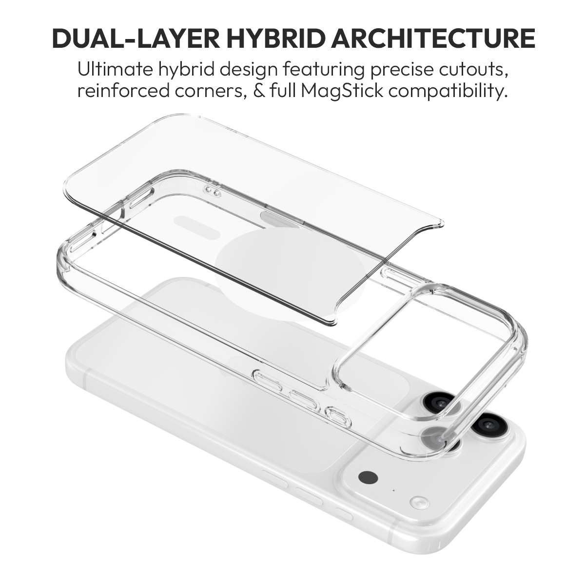 Muvtech Oreo Clear Case for iPhone 18 Pro & 18 Pro Max
