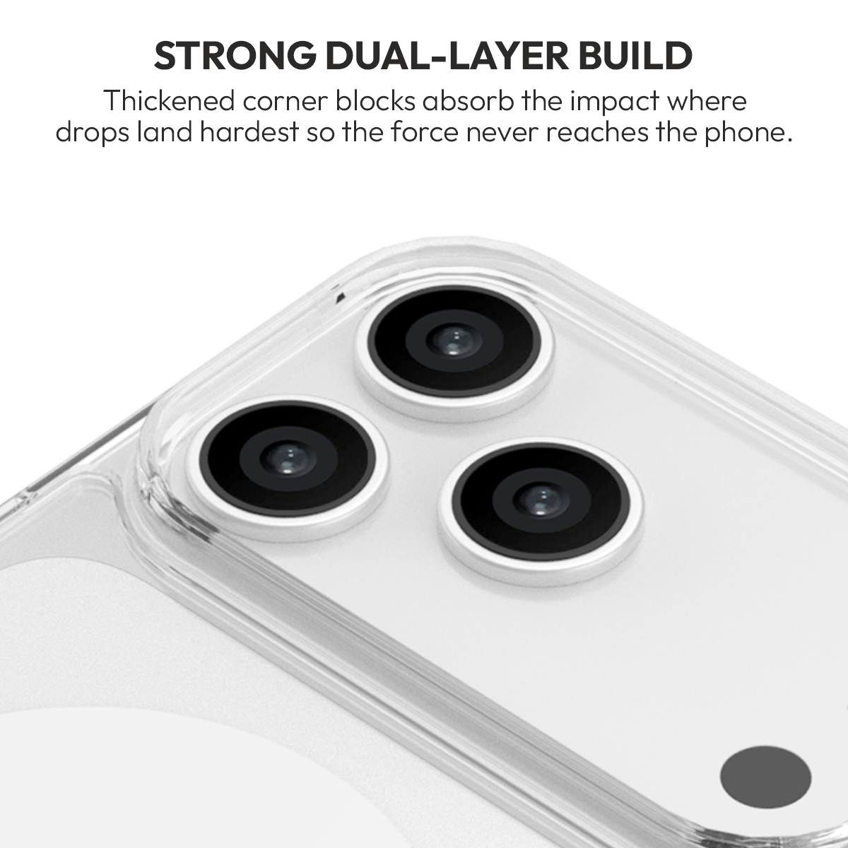 Muvtech Oreo Clear Case for iPhone 18 Pro & 18 Pro Max