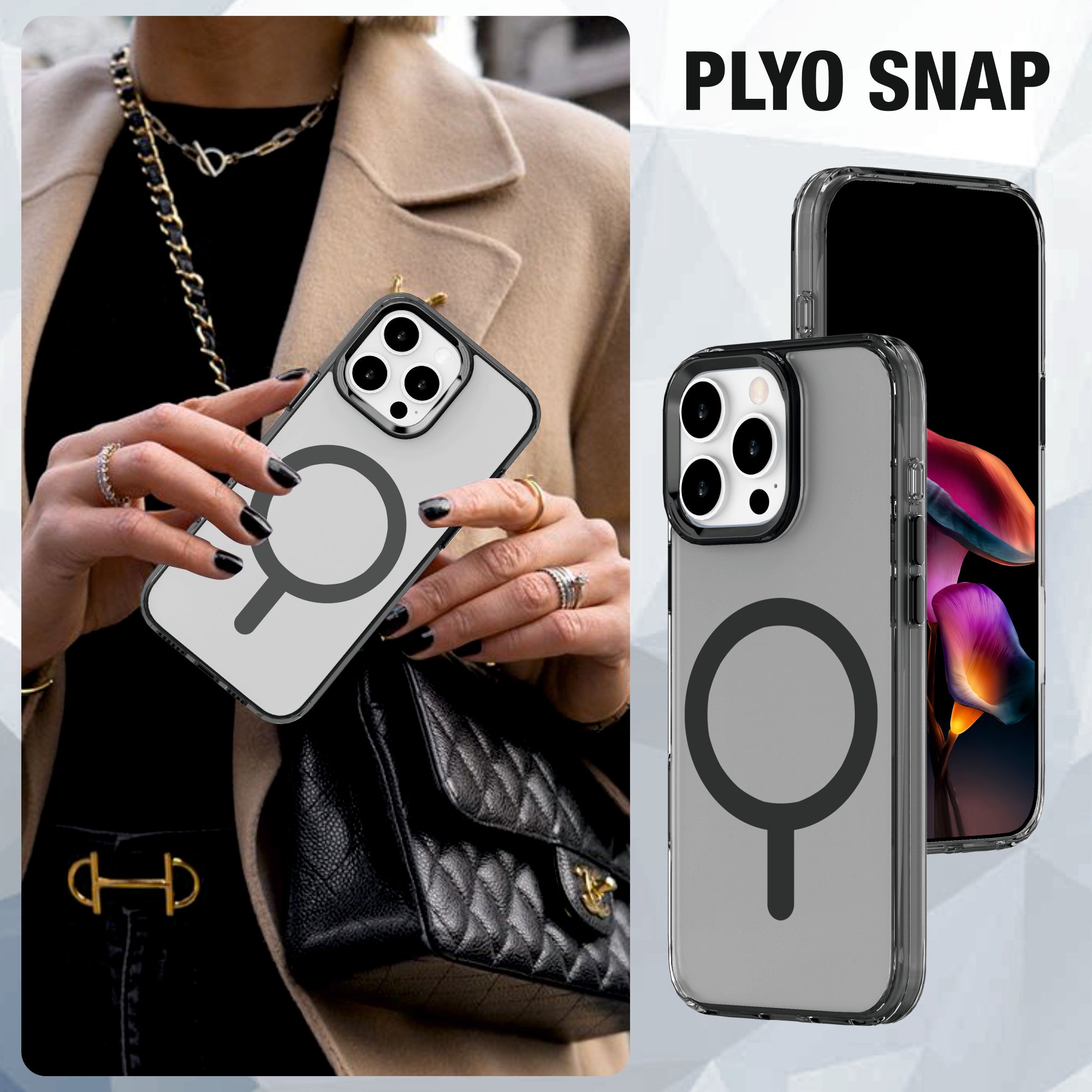 Plyo SNAP Premium Mag-Safe Compatible Case for iPhone 16 Series