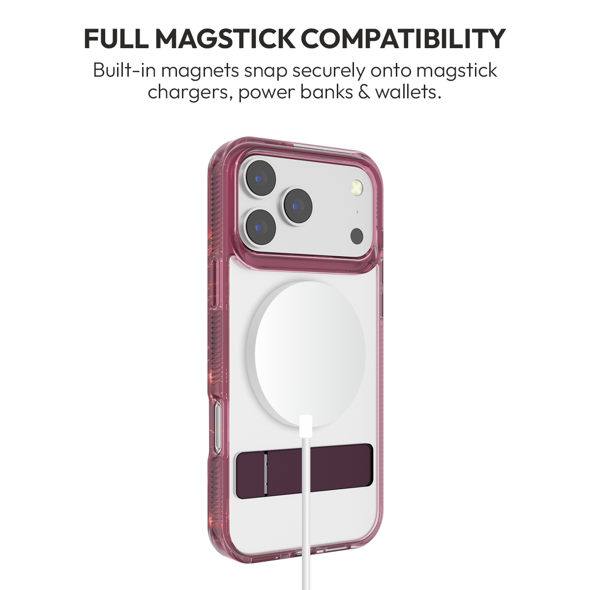 Prism Case for iPhone 18 Pro & 18 Pro Max in Burgundy #Color_Burgundy
