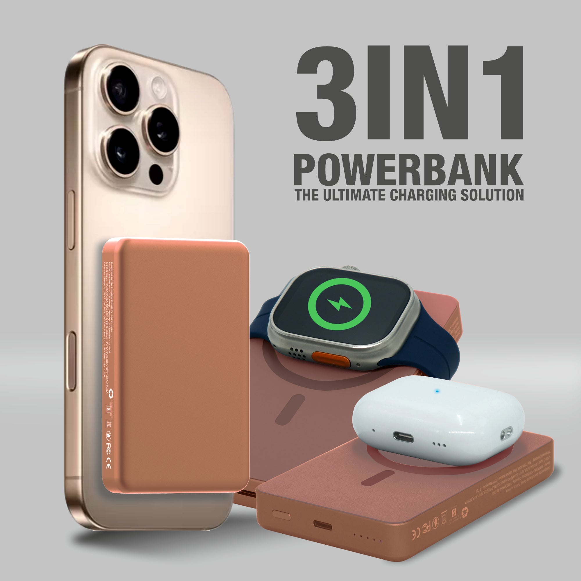 SlimPro 10000mAh Magnetic Wireless Charging Power Bank