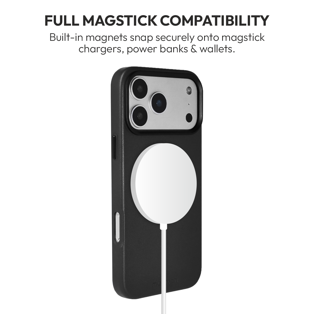 Siena Case for iPhone 18 Pro & 18 Pro Max in Black, view 3 #Color_Black