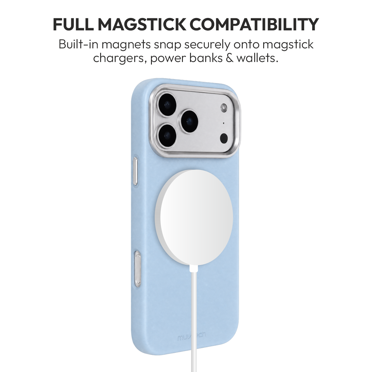 Siena Case for iPhone 18 Pro & 18 Pro Max in Glacier, view 3 #Color_Glacier