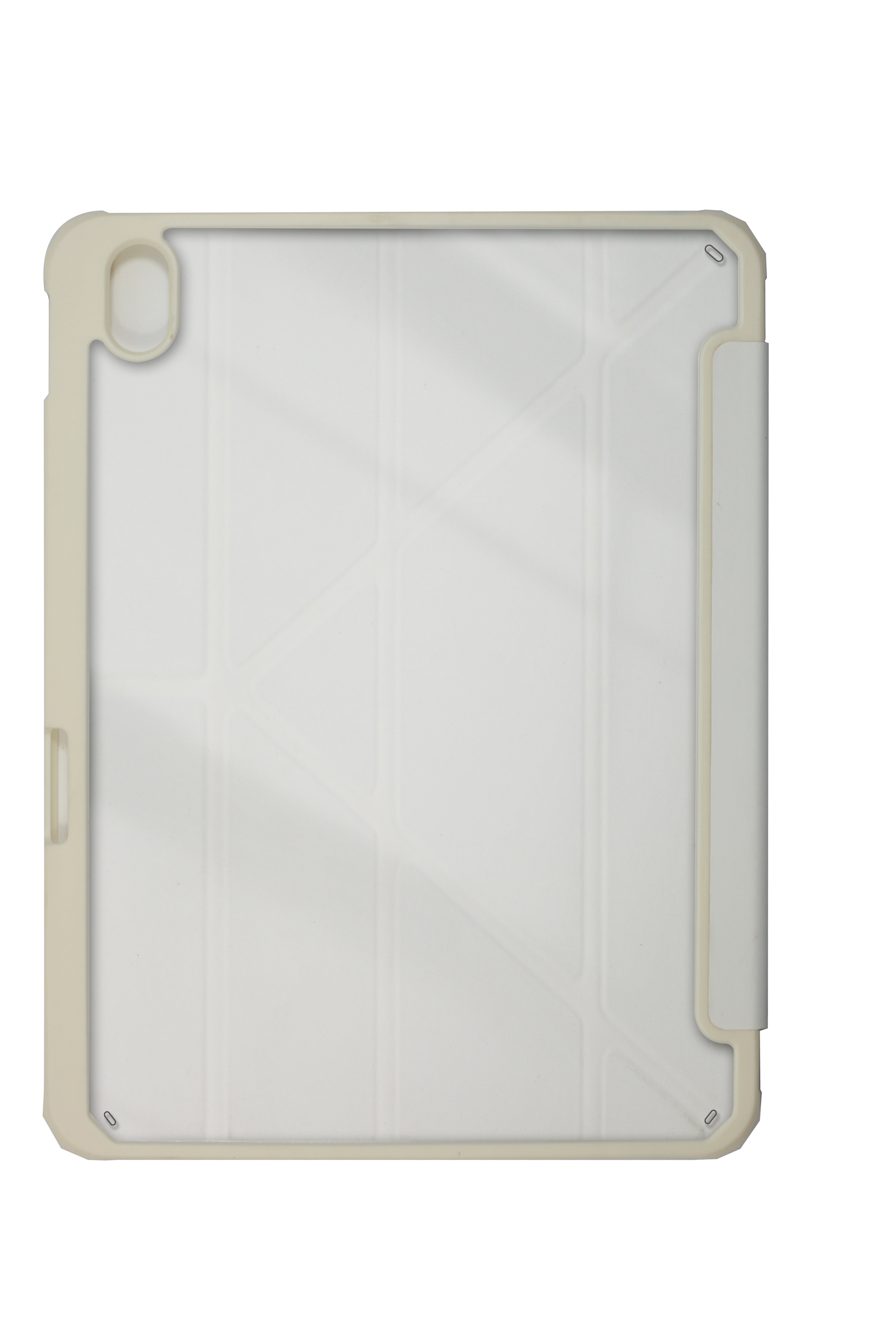 Helix Case for iPad Air 11 (M2 2024 / M3 2025) – Slim Transparent Hard Back Cover with Pencil Holder, Multi-Stand, Shockproof Corners, Smart Folding Flip Case