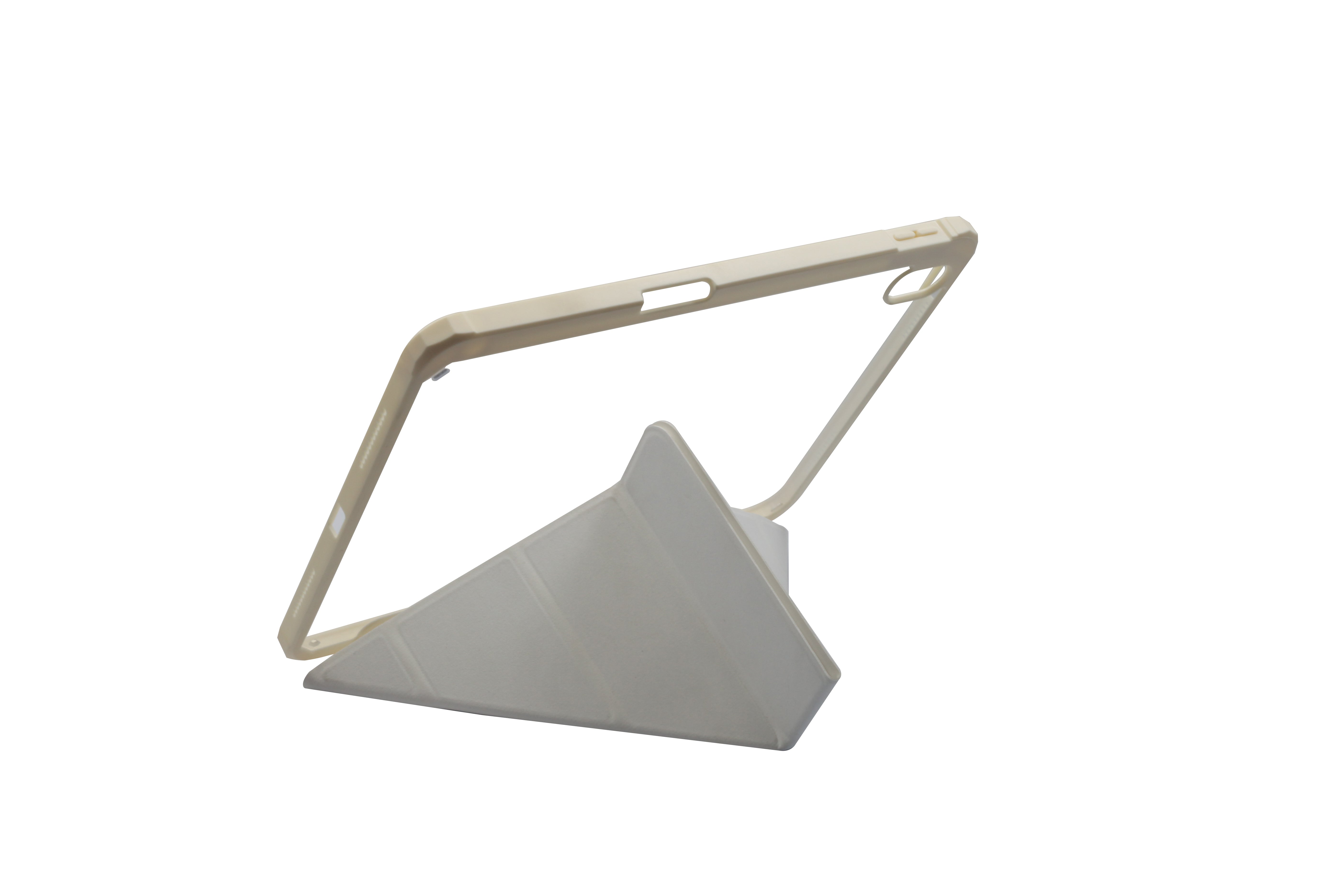 Helix Case for iPad Air 11 (M2 2024 / M3 2025) – Slim Transparent Hard Back Cover with Pencil Holder, Multi-Stand, Shockproof Corners, Smart Folding Flip Case