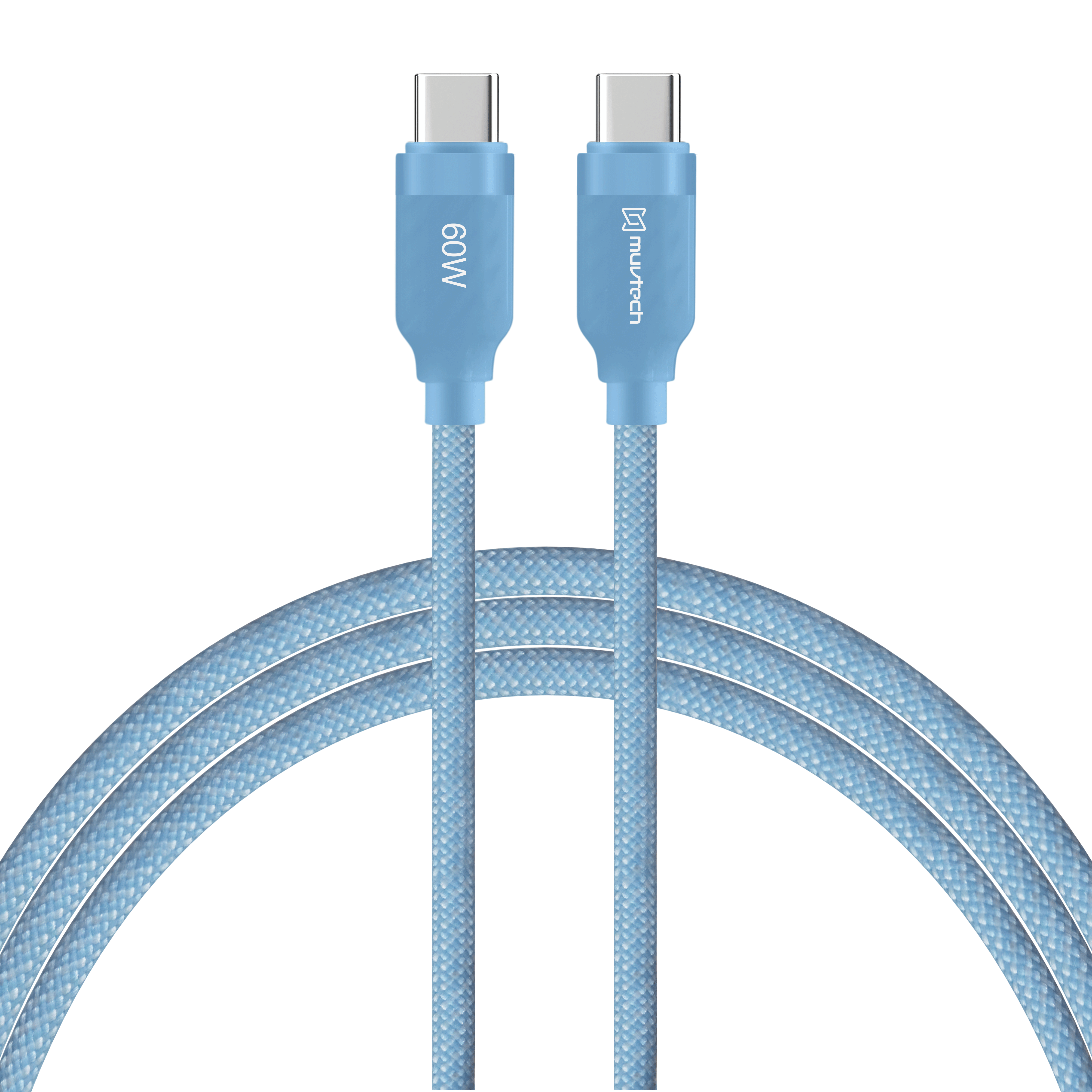 Surge 60W Fast Charging Braided Cable – Type-C to Type-C- 1 Meter