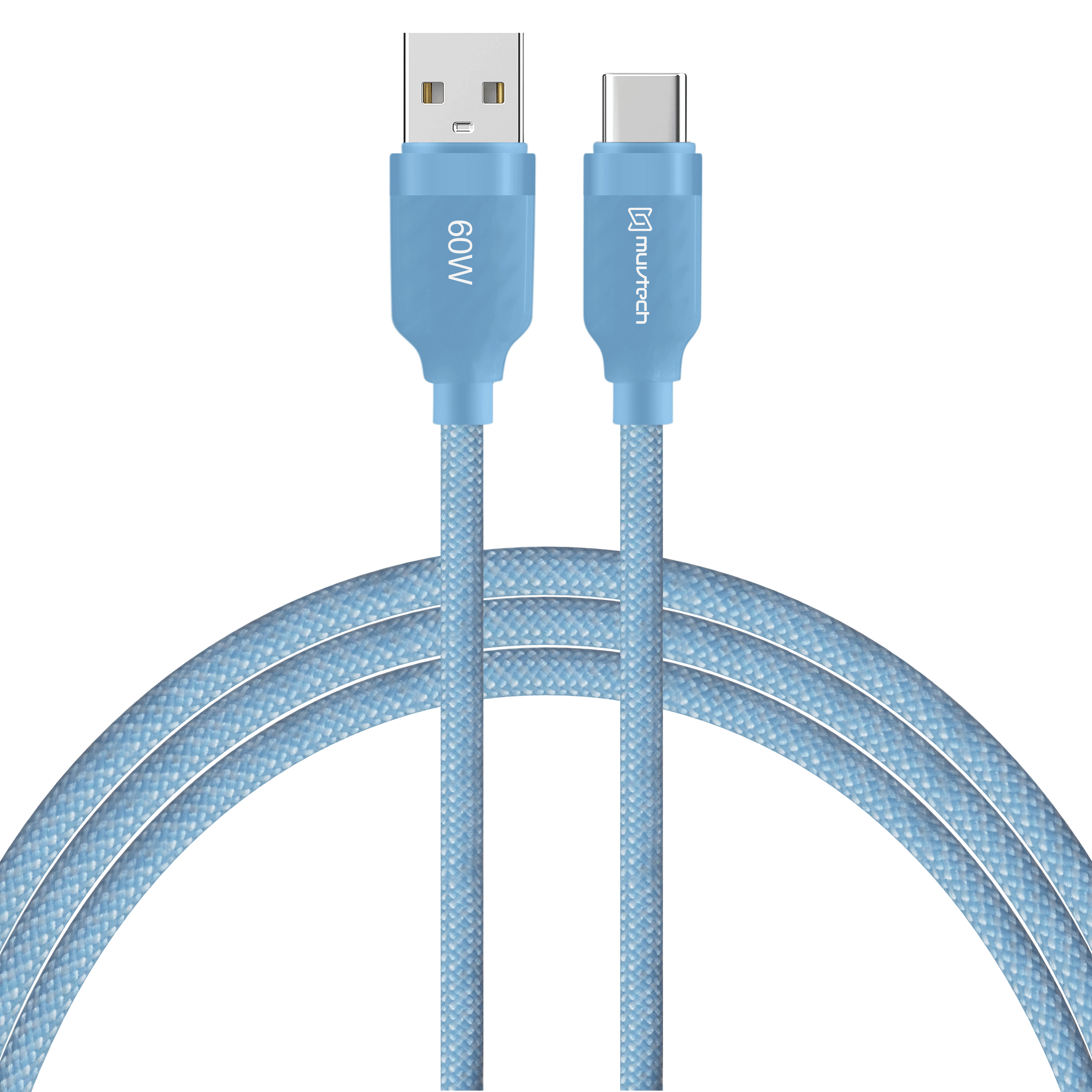 Surge 60W Fast Charging Braided Cable – Type-A to Type-C- 1 Meter