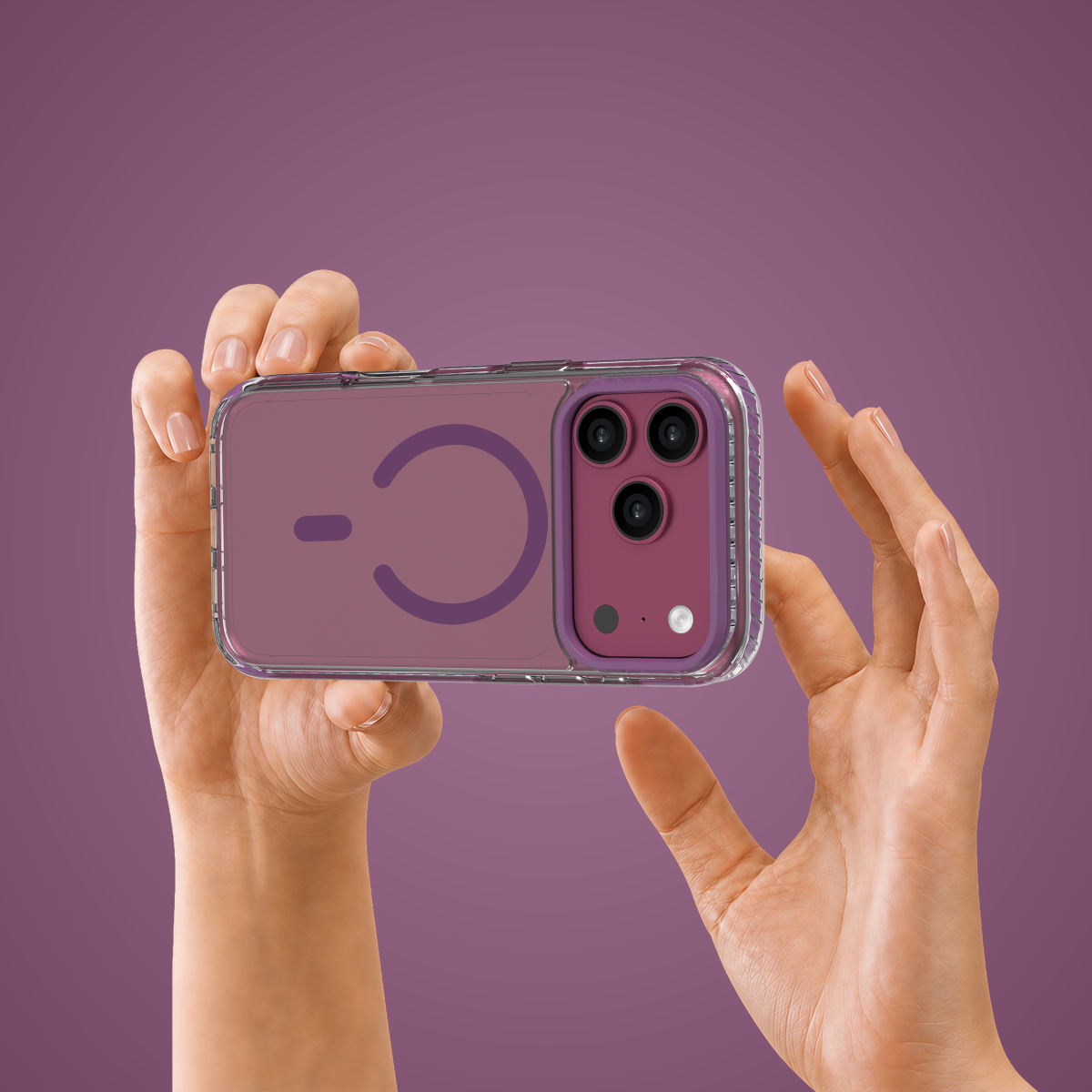 Muvtech Troy Case for iPhone 18 Pro & 18 Pro Max in Burgundy #Color_Burgundy