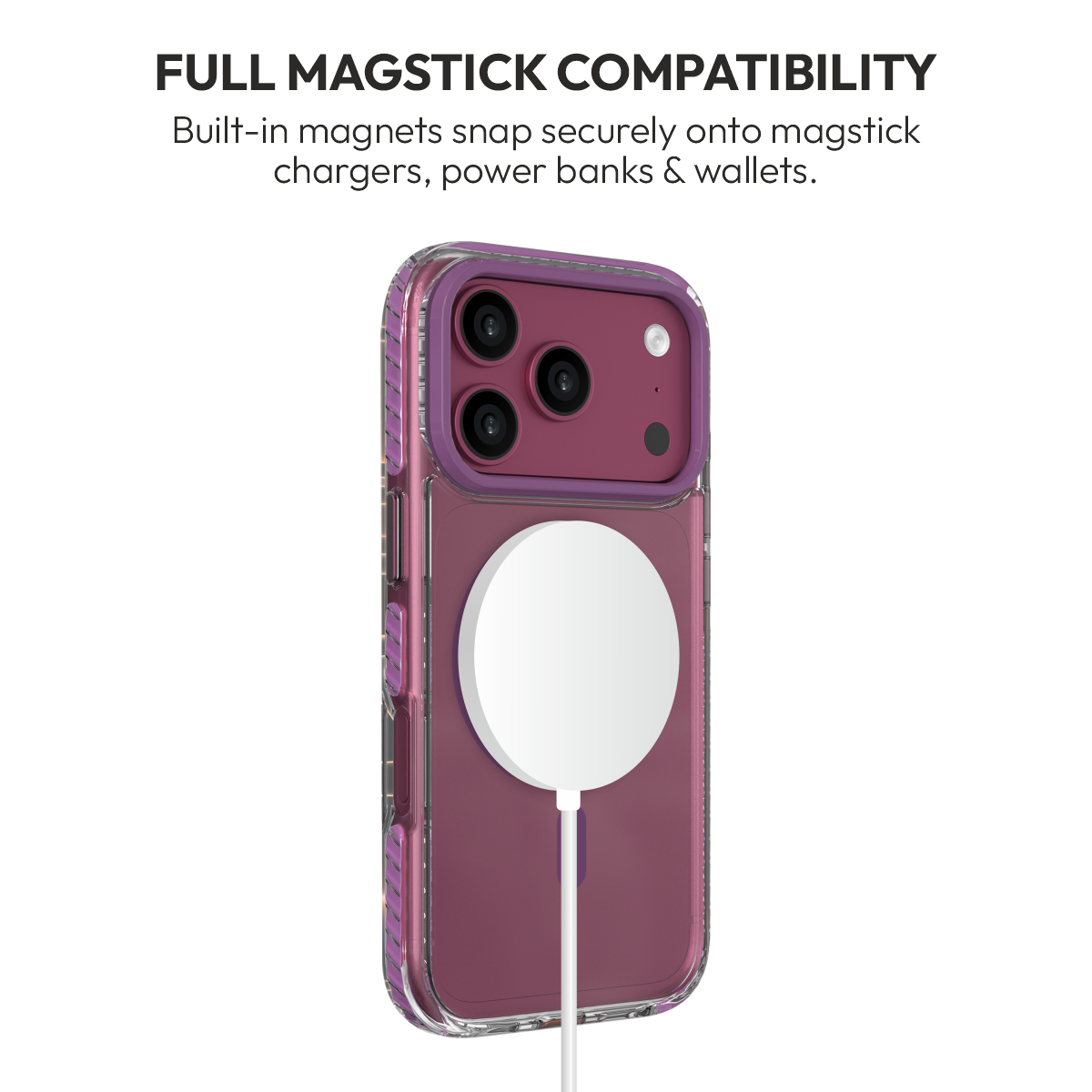 Muvtech Troy Case for iPhone 18 Pro & 18 Pro Max in Burgundy #Color_Burgundy