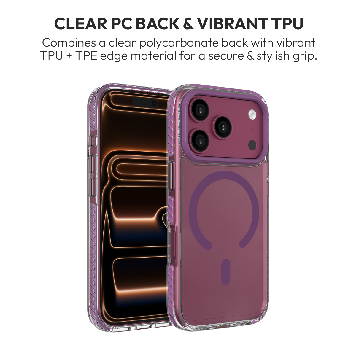 Muvtech Troy Case for iPhone 18 Pro & 18 Pro Max in Burgundy #Color_Burgundy