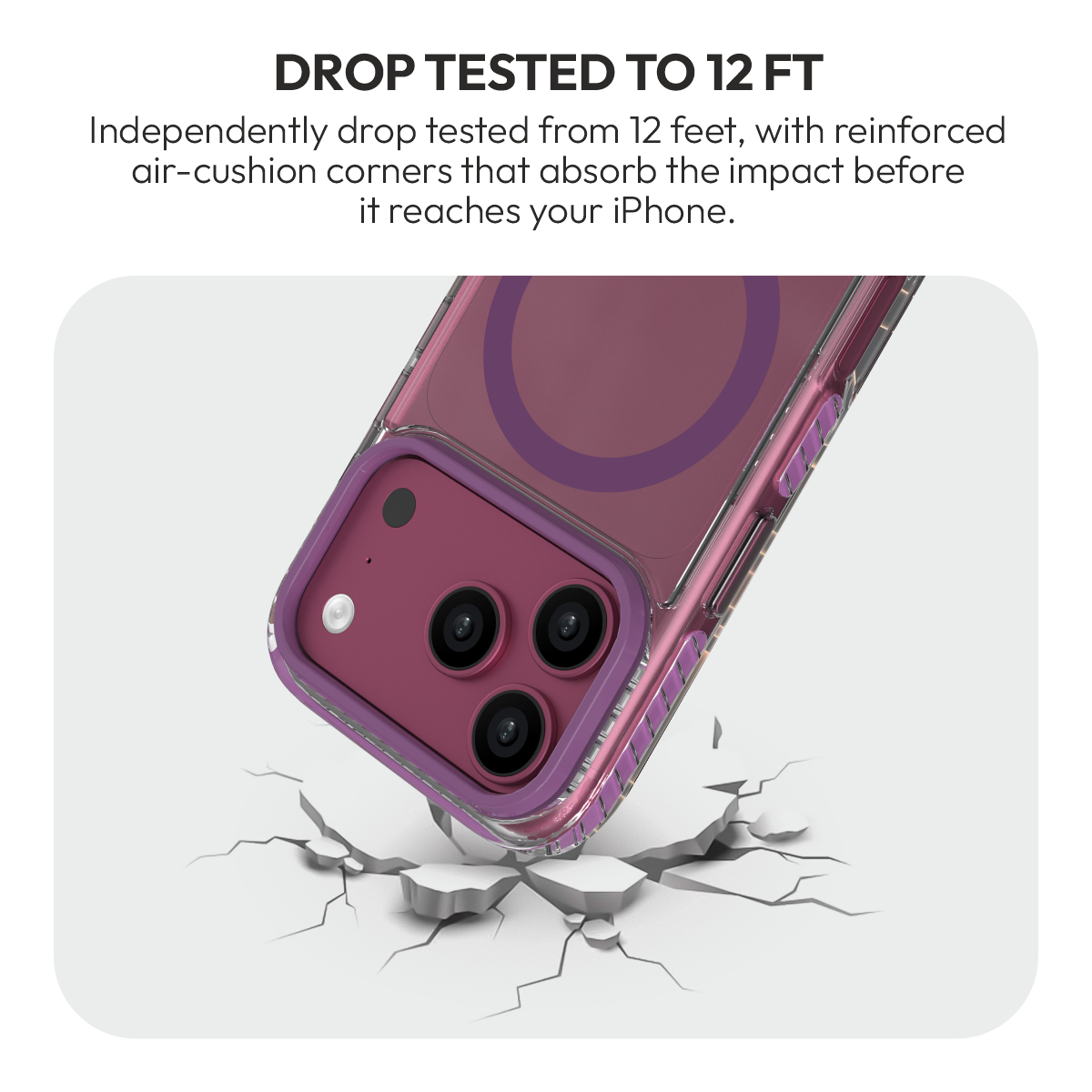 Muvtech Troy Case for iPhone 18 Pro & 18 Pro Max in Burgundy #Color_Burgundy