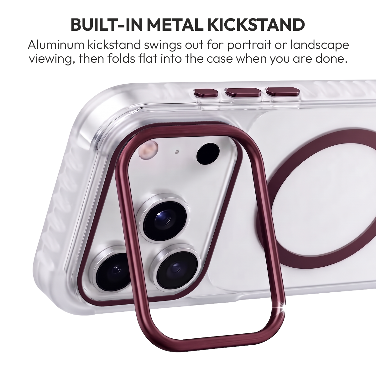 Vigo Case for iPhone 18 Pro & 18 Pro Max in Burgundy #Color_Burgundy