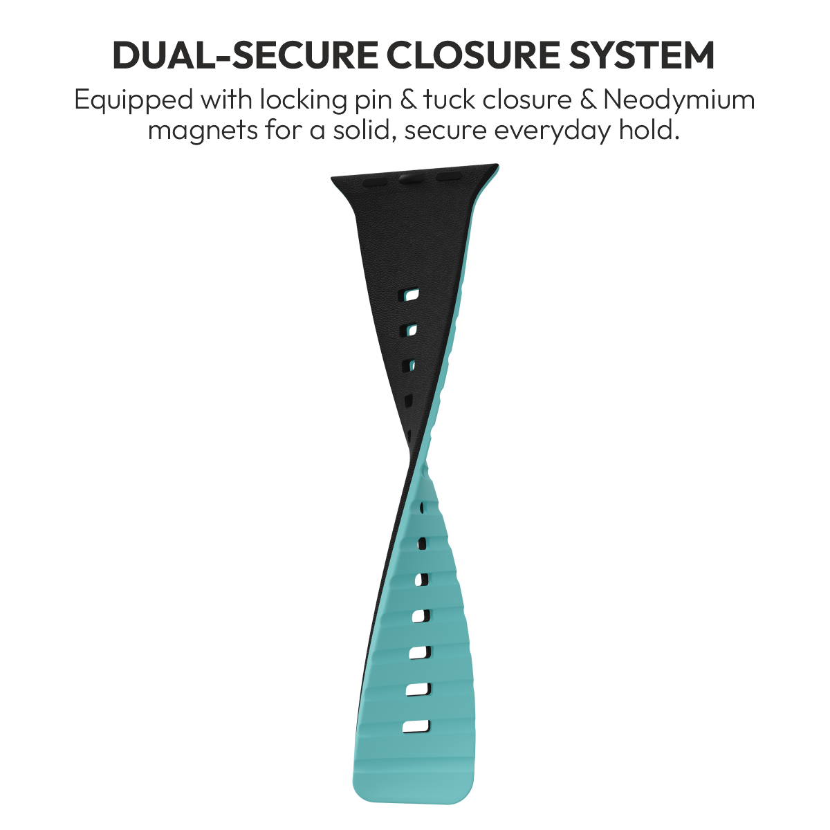 Duo Onyx closure: magnet and tuck-lock pin